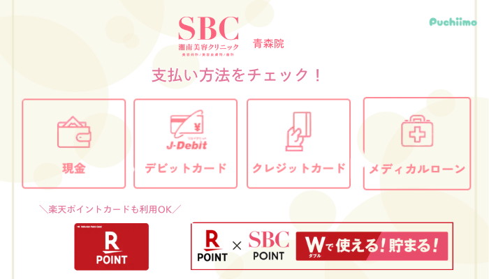 SBC青森医療脱毛支払い方法