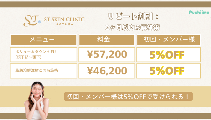 STスキンクリニック青山ハイフ2料金