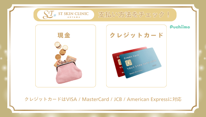 STスキンクリニック青山ハイフ支払い方法