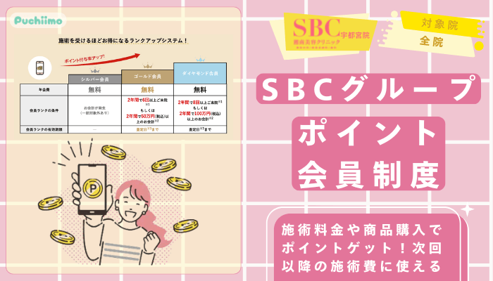 SBC宇都宮医療脱毛グループポイント会員制度