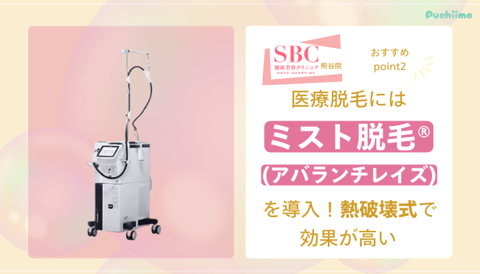 SBC熊谷医療脱毛おすすめポイント2