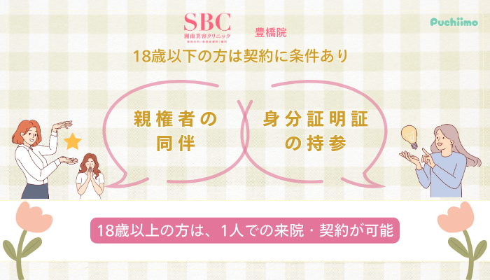 SBC豊橋医療脱毛未成年の方