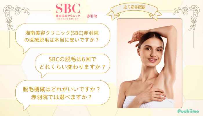 SBC赤羽医療脱毛よくある質問