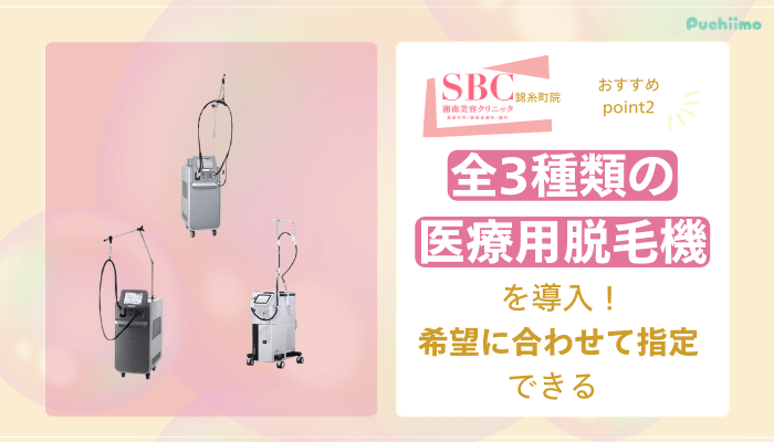 SBC錦糸町医療脱毛おすすめポイント2