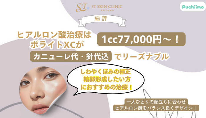 STスキンクリニック青山ヒアルロン酸総評
