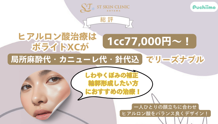 STスキンクリニック青山ヒアルロン酸総評