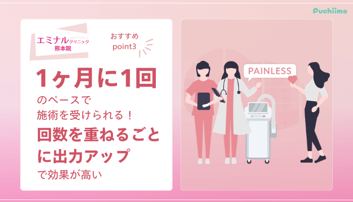 エミナルクリニック熊本医療脱毛おすすめポイント3