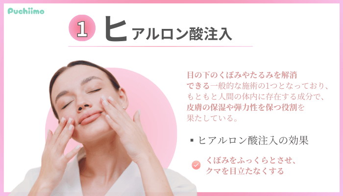 クマ取り大阪ヒアルロン酸注入