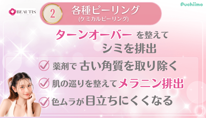 ビューティスクリニックシミ取り治療効果をさらに高める美肌治療2