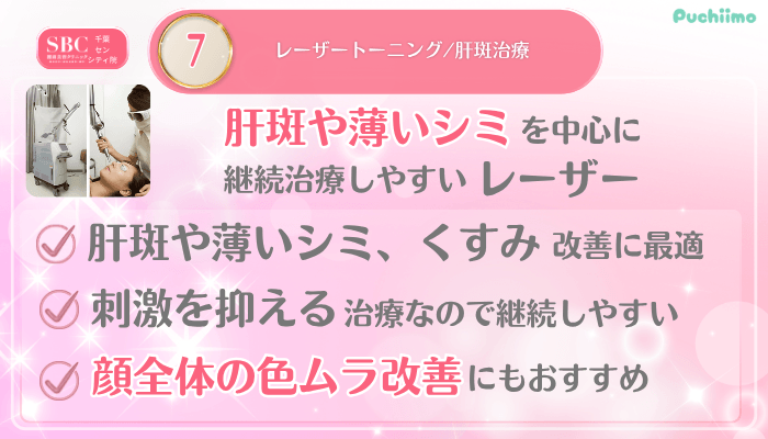 SBC千葉センシティ美肌治療メイン施術7