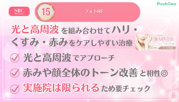 SBC美肌治療メイン施術15