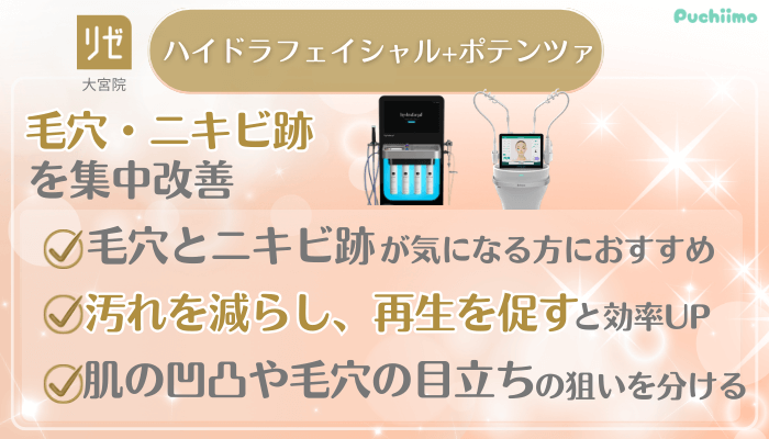 リゼクリニック大宮美肌治療併用できるおすすめ治療