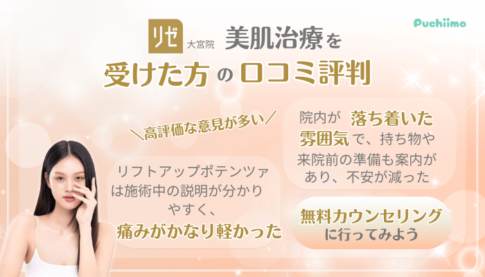 リゼクリニック大宮美肌治療口コミ評判