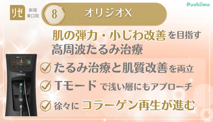 リゼクリニック新宿東口美肌治療メイン施術8