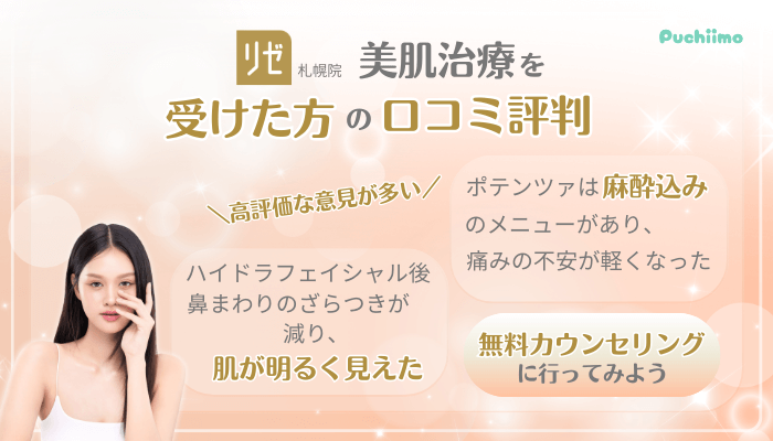 リゼクリニック札幌美肌治療口コミ評判