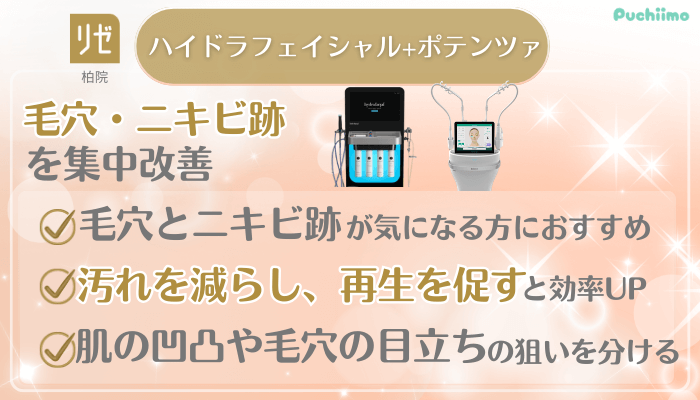 リゼクリニック柏美肌治療併用できるおすすめ治療