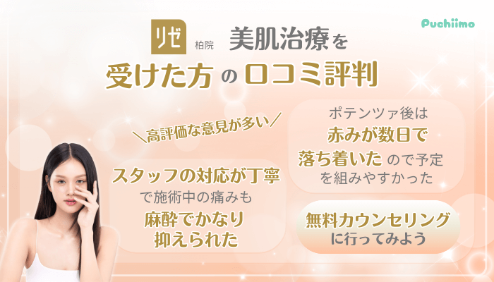 リゼクリニック柏美肌治療口コミ評判