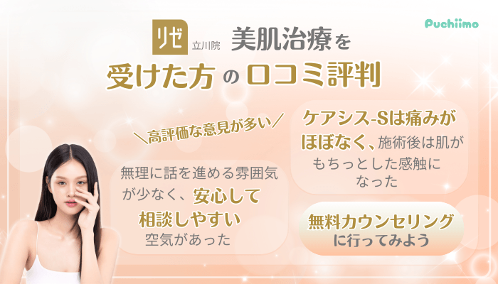 リゼクリニック立川美肌治療口コミ評判
