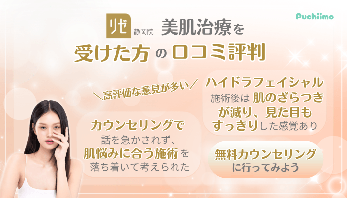 リゼクリニック静岡美肌治療口コミ評判