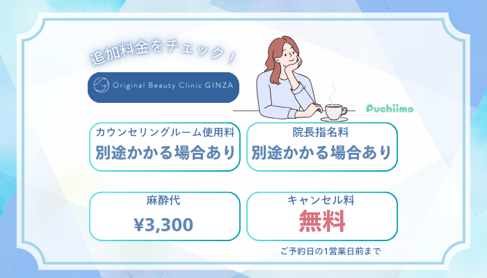 Original-Beauty-Clinic-GINZAルメッカ追加料金