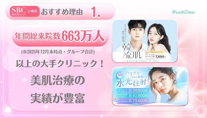 SBC川崎美肌治療おすすめ理由1