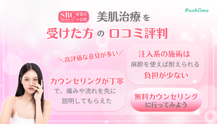 SBC新百合ヶ丘美肌治療口コミ評判