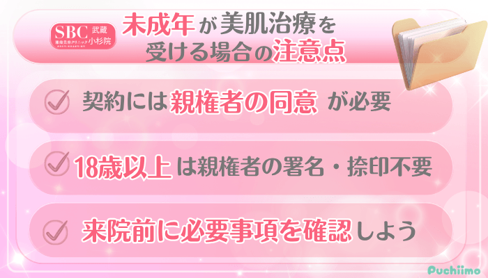SBC武蔵小杉美肌治療未成年