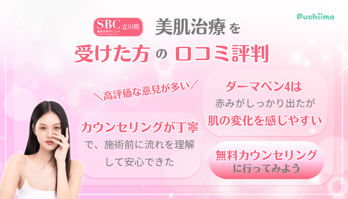 SBC立川美肌治療口コミ評判