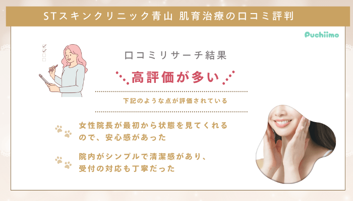 STスキンクリニック青山肌育治療口コミ評判