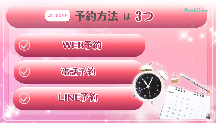 品川美容外科美肌治療予約方法