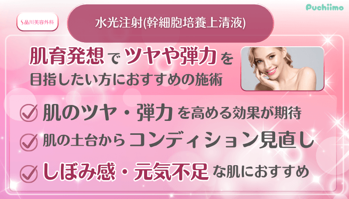 品川美容外科美肌治療水光注射幹細胞培養上清液