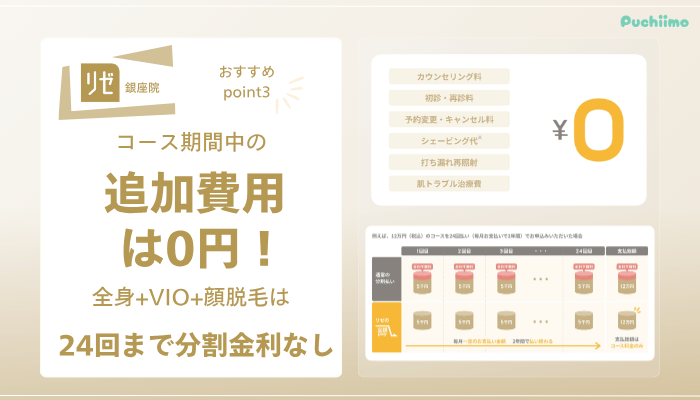 リゼクリニック銀座医療脱毛おすすめポイント3
