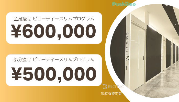 BSクリニック有楽町医療痩身比較料金