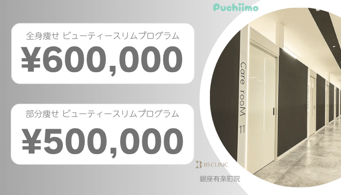 BSクリニック銀座医療痩身比較料金