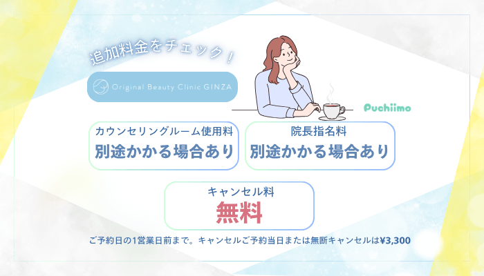 Original-Beauty-Clinic-GINZAケアシス追加料金