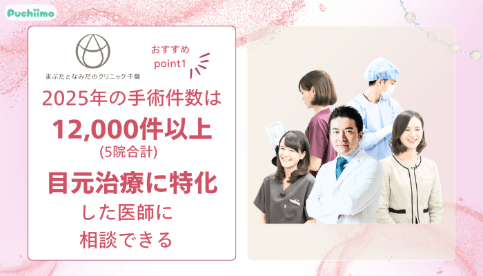 まぶたとなみだのクリニック千葉クマ・たるみ取りおすすめポイント1