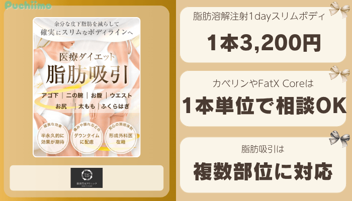 銀座TAクリニック有楽町医療痩身比較