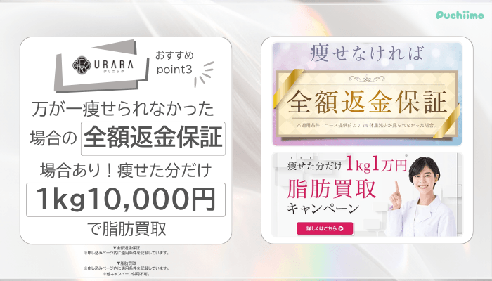 URARAクリニック医療ダイエットおすすめポイント3