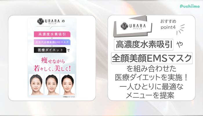 URARAクリニック医療ダイエットおすすめポイント4