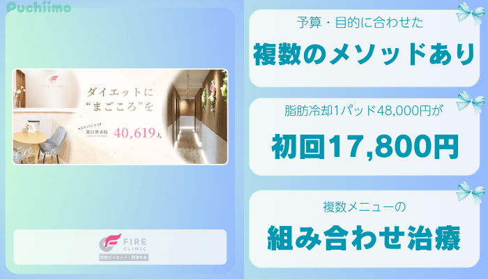 ファイヤークリニック東京医療痩身比較