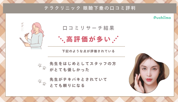テラクリニック眼瞼下垂口コミ評判