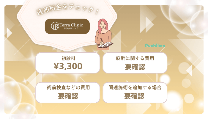 テラクリニック眼瞼下垂追加料金